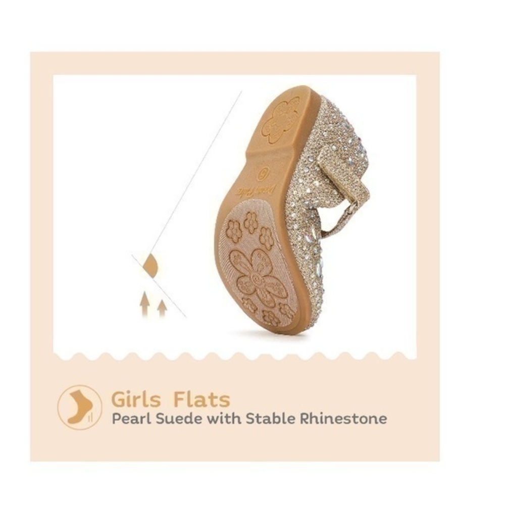 DREAM PAIRS | Baby Girl’s Daisy Rhinestone Shoes - Picture 5 of 11